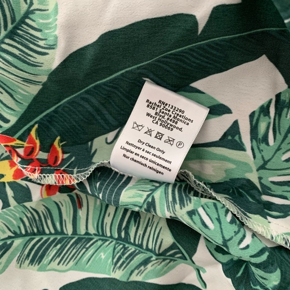 Rachel Zoe Palm Leaf Print Kimono Coverup - Picture 9 of 11